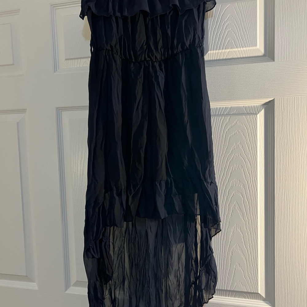 Chic Navy High Low Dress